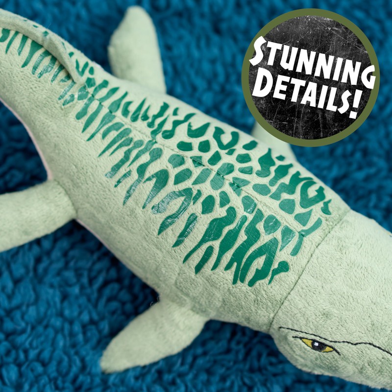 JURASSIC WORLD Small Plush - Mosasaur, Kids Toys for Ages
