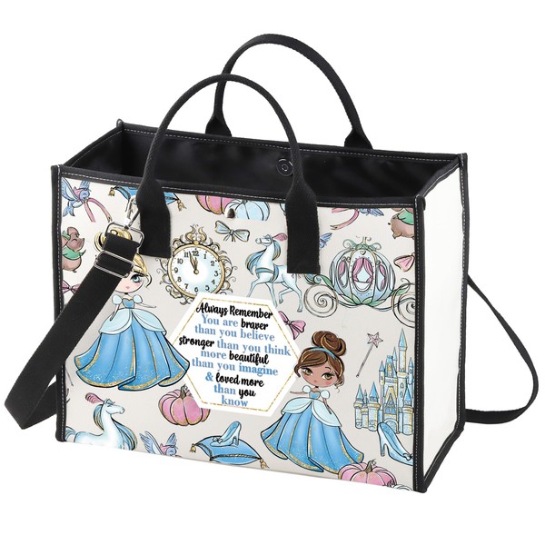 WZMPA Princess Cinderella Tote Bag Cinderella Fans Gift You Are
