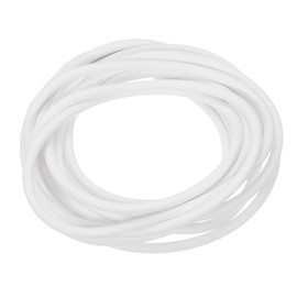 uxcell Silicone Foam Seal Strip, 4mm(0.16") Dia 4 Meters(13.12 Ft) Long Sponge Rubber Weather Seal Strip Round Rubber Cord Solid for Machinery and Industries, White