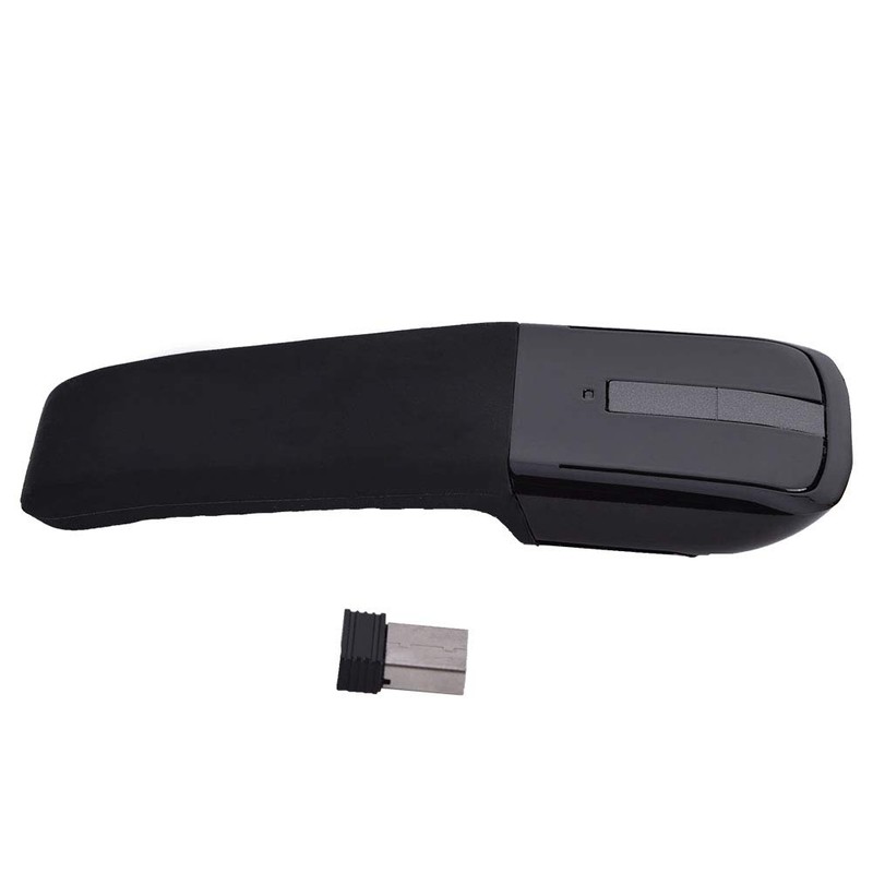 Yunseity Foldable Arc Touch Mouse, USB Receiver for PC Notebook,