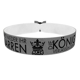 AK24 Kniet nieder ihr Narren Stoffarmband - Langlebiges Abschlussklasse Armband - Handgemachte, wasserfeste Freundschaftsarmbänder - Einzigartiges Abschlussgeschenk - Modisches Erinnerungsstück