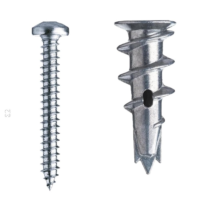 KafTon Heavy Duty Metal Self-Drill Plasterboard Fixings, Zinc Self Drilling