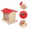 ORFOFE Hanging Wooden Bird Feeder House Rustic Farmhouse Style Wild