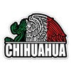Chihuahua Mexico MX Bandera Vinyl Sticker - Car Window Bumper Laptop - 5"