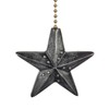 Clementine Designs Black Barn Star Decorative Ceiling Fan Light Dimensional Pull