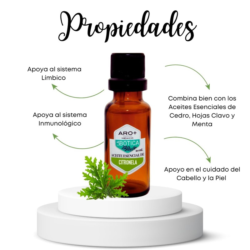 Aceite Esencial de Citronela Natural Puro Aromaterapia