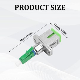 FSWWSF Fibre Optic Adapter SC/APC Female to LC/APC Male Singlemode Pack of 2 LC to SC Adapter for Durable and Fast Fibre Optic Coupling (SC/APC-LC/APC)