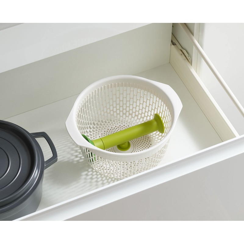 Joseph Joseph Spindola in Sink Salad Spinner, 2-in-1 Colander, Salad