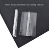 Odinest Clear Acrylic Hinge Transparent Folding Lightweight 65x42mm Crystal Plastic