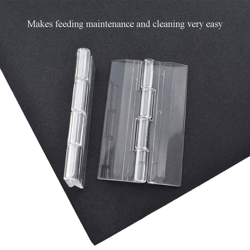 Odinest Clear Acrylic Hinge Transparent Folding Lightweight 65x42mm Crystal Plastic