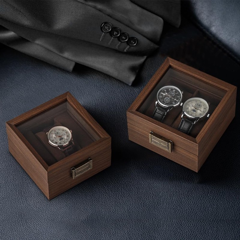 Baskiss Wooden Watch Case Watch Storage Box Collection Case Watch