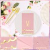 50 Pcs Scalloped Disposable Hand Towels Monogrammed Decorative Paper Napkins