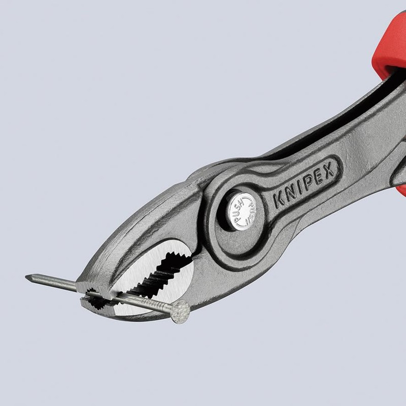 KNIPEX 8202-200SB Twin Grip Slip Joint Pliers, Comfort Type, Ideal
