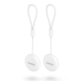 Hama |Find my Device Key Finder (2 Units, for Android, App, Bluetooth, Key Finder, Key Finder) White