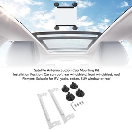 Starlink Mini Mount, Starlink Mini Suction Cup Mount, Space Saving Portable Starlink Mini Car Mount for Sunroof/Front Window/Rear Window/Roof, Starlink Mounting Kit