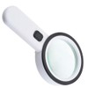 Peakloong LED Lighted 30X Handheld Magnifying Glass with Dual Lenses