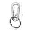 nuoshen Keychain,2 Pcs Metal Keyring Carabiner Clip Keyring Keychains for
