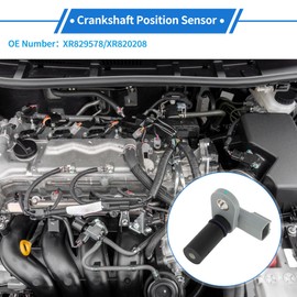 VekAuto 1 Pc Crankshaft Position Sensor for Jaguar S-Type 3.0 2000-2008 Sturdy Metal Plastic Black Gray Engine Crank CKP Sensor