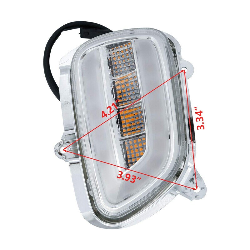 TCMT Front LED Turn Signals Clear Lens Fit for Honda
