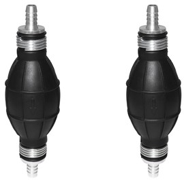 2 bombillas negras de goma para bomba de combustible, bomba de combustible al aspiradora, imprimación manual, gasolina, diésel para accesorios de barco marino (5/16 pulgadas, 8 mm)