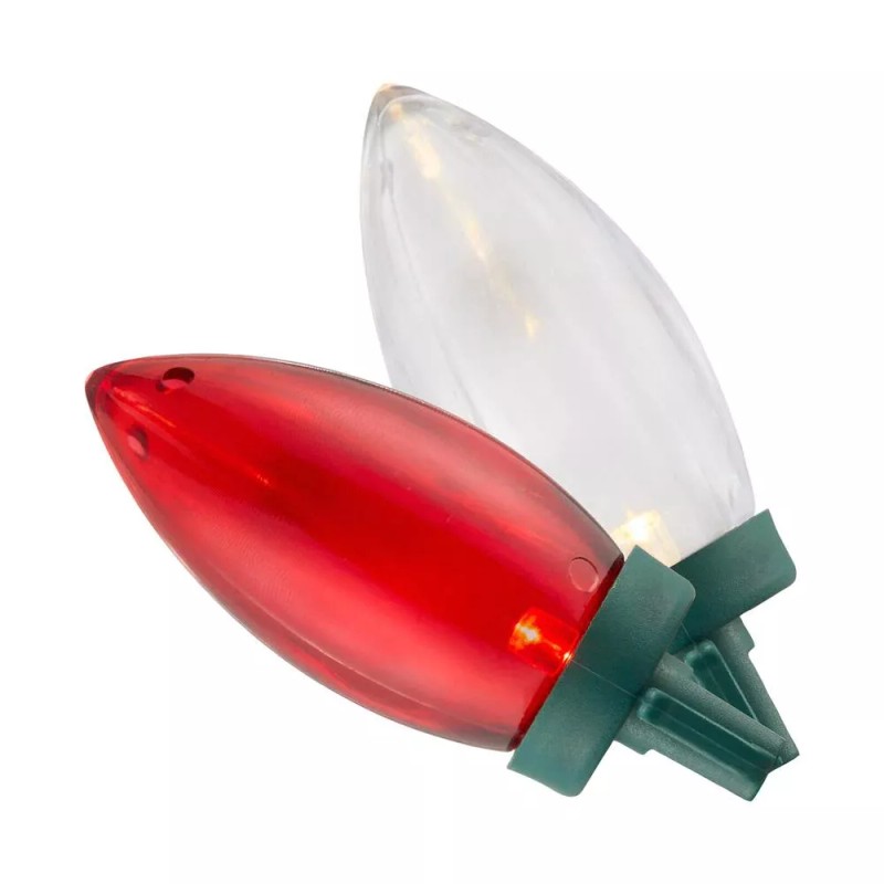 Home Accents Holiday 100-Light Smooth LED C9 Super Bright Red