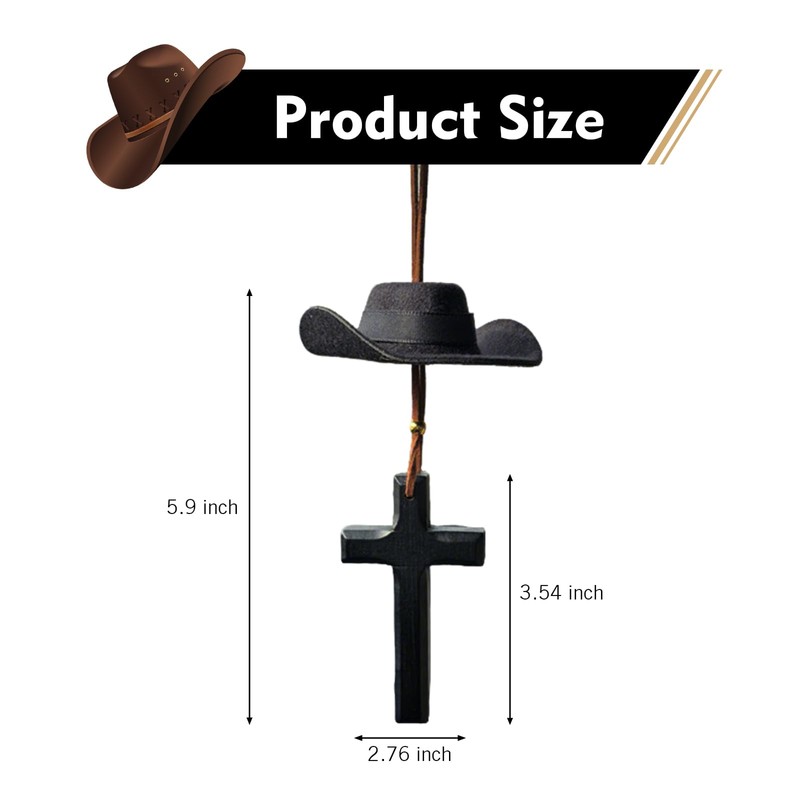 Western Cowboy Hat Car Hanging Ornament, Cowboy Hat for Car