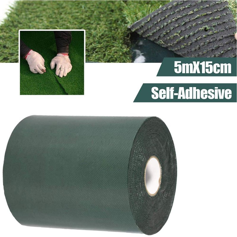 TYLife Double-Sided Artificial Grass Tape(6inx16ft),Self-Adhesive Synthetic Grass Seam Tape,Indoor Outdoor