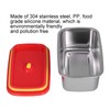 Lunch Box Red Non Pollution Good Sealing Lightweight Easily Clean