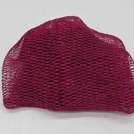 African Exfoliating Net Sponge, Ethically Sourced From Nigeria:_Burgundy
