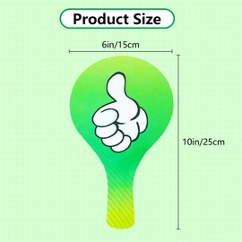 HOOJOJO 4 Psc Thumbs Up Thumbs Down Paddles Red Green Yes or No Color Paddles Double Sided True False Paddles Interactive Games School Supplies
