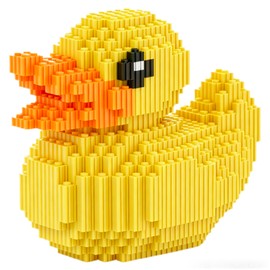 FUYOUSHUN Large Yellow Duck Building Block Set, Cute Mini Duck Building Blocks, Home Decor Duck Figurine Toys, Gifts Suitable for Adults