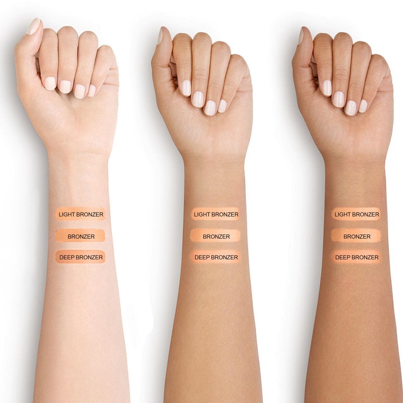 FV Natural Bronzer Powder, Long-Lasting and Waterproof, Glow Bronzing Powder,