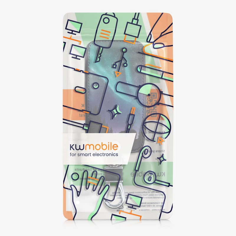 kwmobile Car Key Case Compatible with Renault 4-Button Smartkey Car