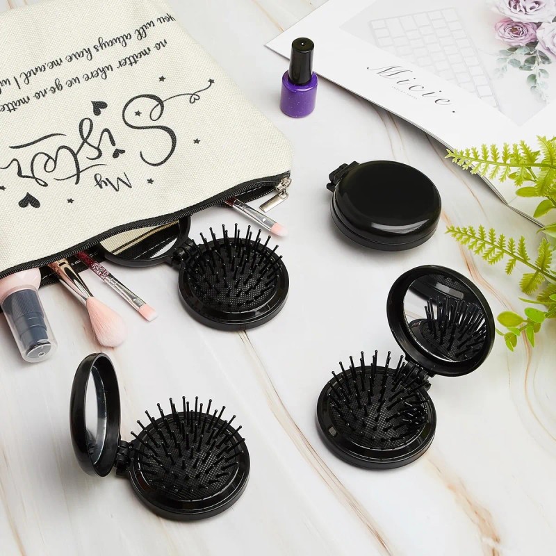 30pcs Espejos De Bolsillo Para Maquillaje Portátil Con Peine