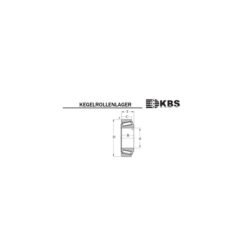 KBS Tapered Roller Bearing 30305 (Pack of 1)
