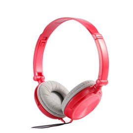 SHINEOFI Headphones with Microphone Headphones for Computer Headsets with Volume Control Red Headphones