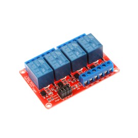 NOYITO 4 Channel Relay Module High Low Level Trigger with Optocoupler Isolation Load DC 30V AC 250V 10A for PLC Automation Equipment Control Industrial Control (4-Channel 5V)
