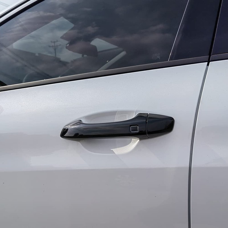 AOKIO ABS Glossy Black Exterior Door Handle Cover Trim for