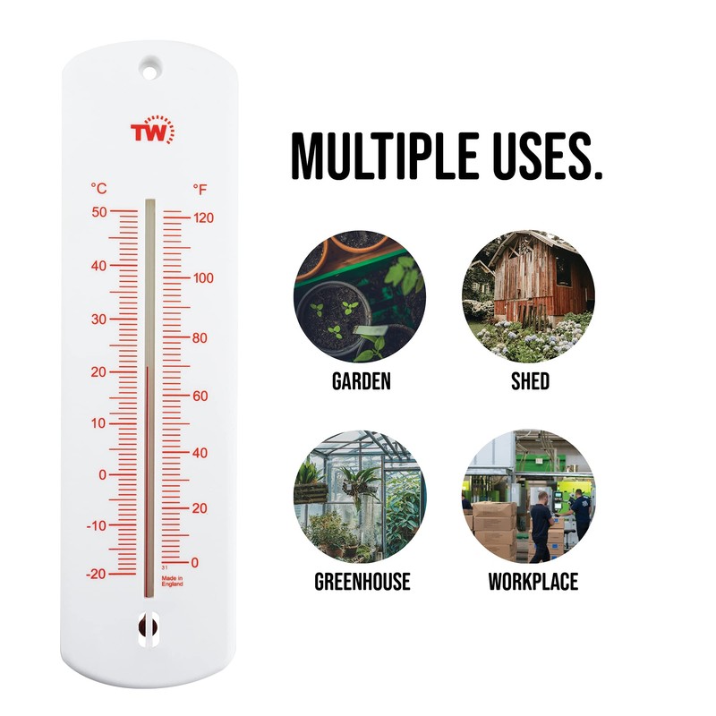 Large 240mm Outdoor Thermometer for Garden - Can be used