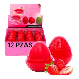 Bálsamos Para Labios Labial Magico En Forma De Fresa 12 Pzas                                                                                          