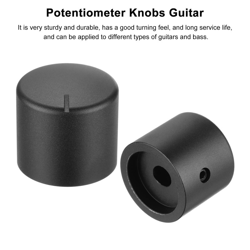 QUARKZMAN Guitar Knobs Metal Volume Tone Control Dome Knobs 6