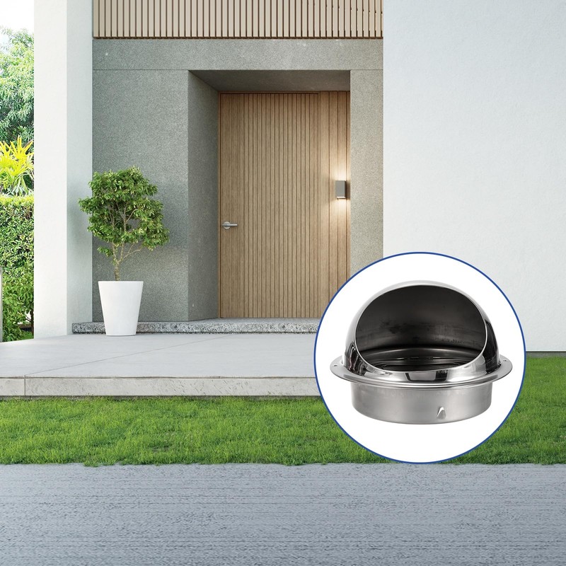 PATIKIL 7 Inch Vent Cover, Stainless Steel Round Dryers Vent