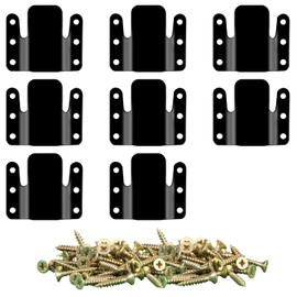 DEEPDREAM - 8 conectores seccionales para sofá de metal, conectores de sofá, conector de muebles entrelazados con 50 tornillos