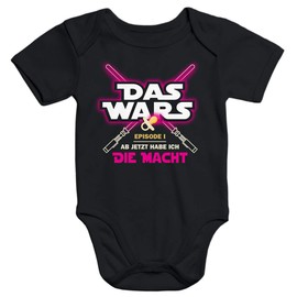 MoonWorks® Baby Bodysuit Das Wars ab jetzt Habe ich die Macht [German Language], The Wars 3 Black