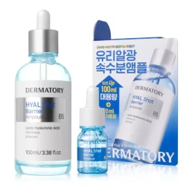 Dermatory 더마토리 히알샷 베리어 앰플 B5 / 비5 (100ml+10ml) 기획세트 (물결앰플) Dermatory Hyalshot Barrier Ampoule B5 / B5 (100ml+10ml) Special Set (Wave Ampoule)