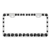 Dog Paws Heavy Duty Stainless Steel Chrome License Plate Frame