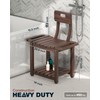 BLUEWEST 23.4'' Shower Chair with Backrest Bath Chair for Inside