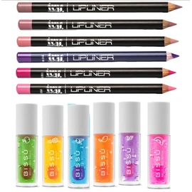 Kit Viral Labios Brillos Magicos Bissu y Delineador Ivy