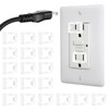 BOHUIZ 20 Pcs 2 Prong Loose Outlet Plug Fix, Plastic