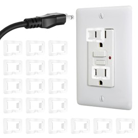 BOHUIZ 20 Pcs 2 Prong Loose Outlet Plug Fix, Plastic Socket Outlet Tightener Insert Snug Plugs for Loose Outlets Ensure Secure Connection for Power Plug Compatible with Most Losing Outlets and Socket